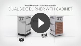 Dual Side Burner With Cabinet Video