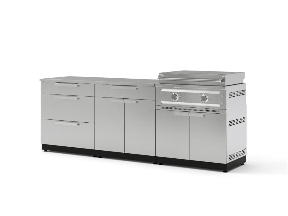 Stainless Steel Sets with Griddle