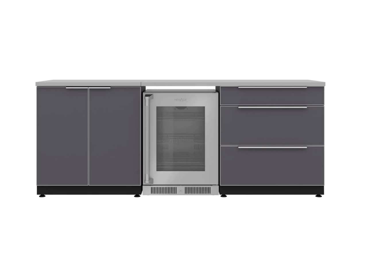 Aluminum Sets with Fridge