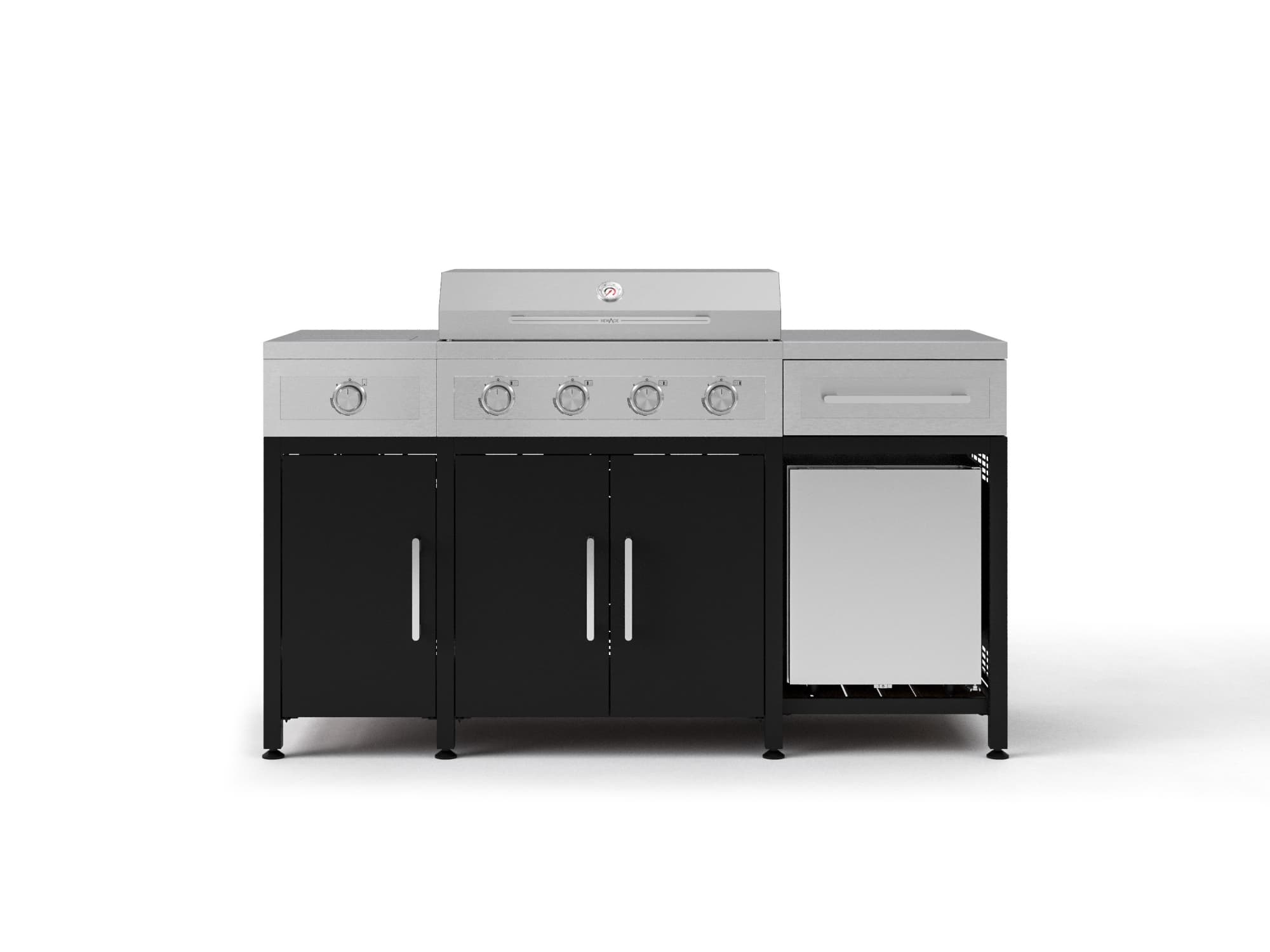 Essential Aluminum Sets with Fridge