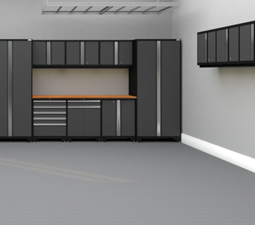 Garage cabinets and organisation grid - Modern - Garage - Montreal