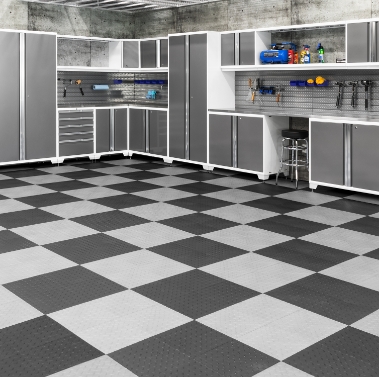 Black & White Checkered Garage, Kitchen